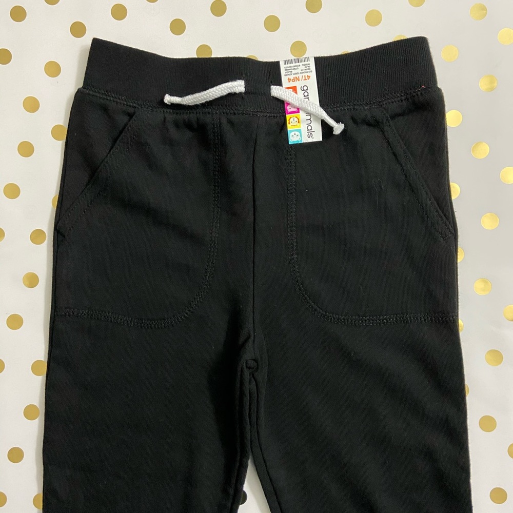 Solid Black French Terry Jogger